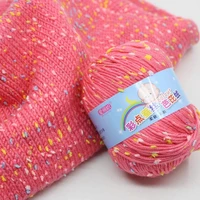 50gball high quality baby cotton cashmere yarn for hand knitting crochet worsted wool thread colorful eco dyed needlework