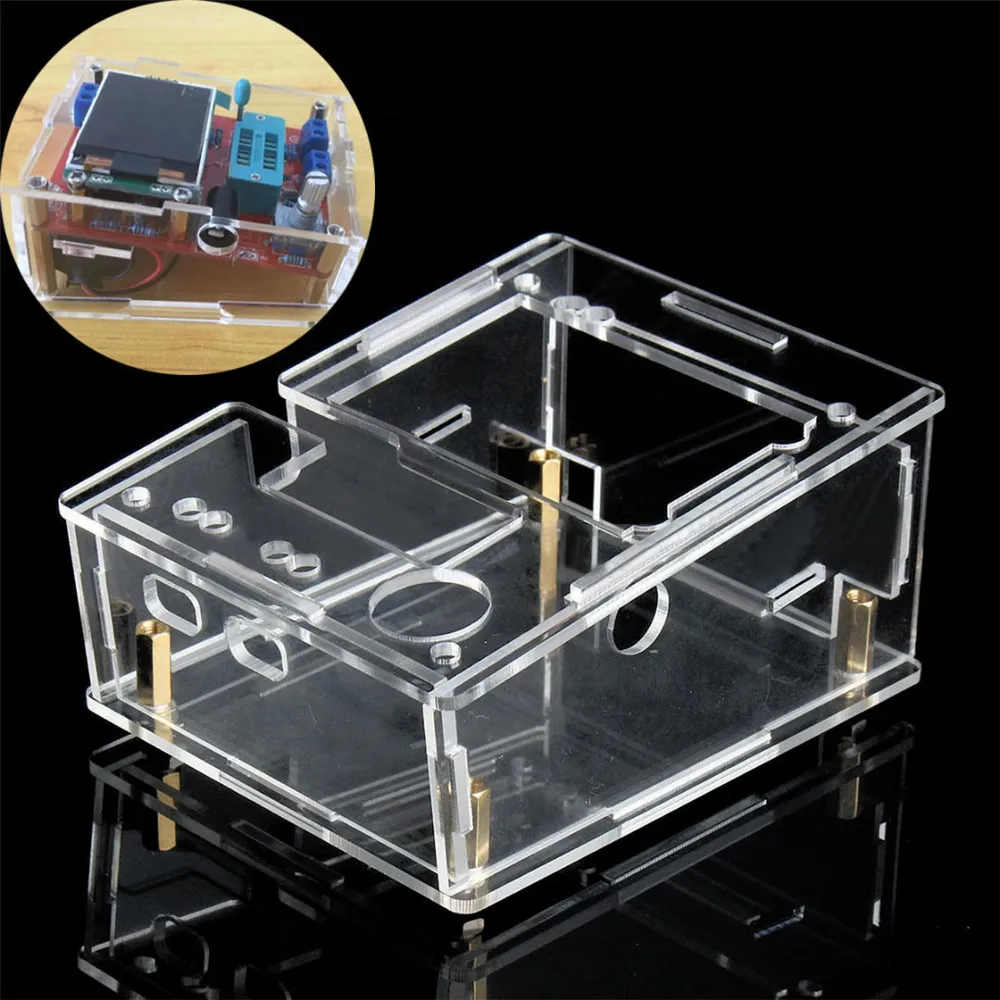 Mega328 Clear Acrylic Case Shell Housing (Only Case) For GM328 M328 Transistor Tester Capacitance Meter Diy Kit