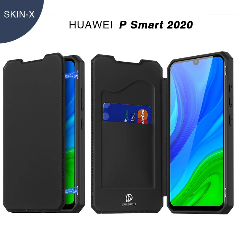 

Magnetic Flip Wallet Case For Huawei P Smart 2020 Case Leather Card Slots Stand bags Cover For Huawei P Smart 2020 Black Case