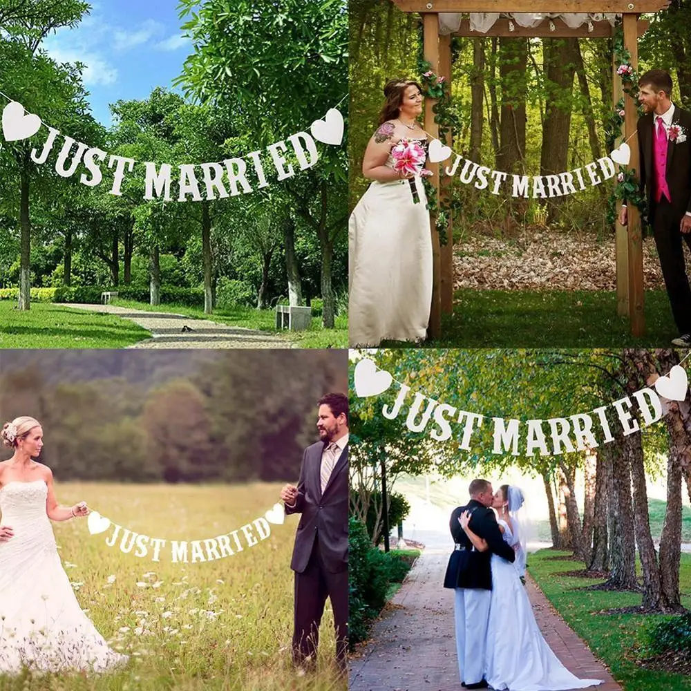 Новый Романтический элегантный свадебный Декор для свадьбы Свадебный баннер