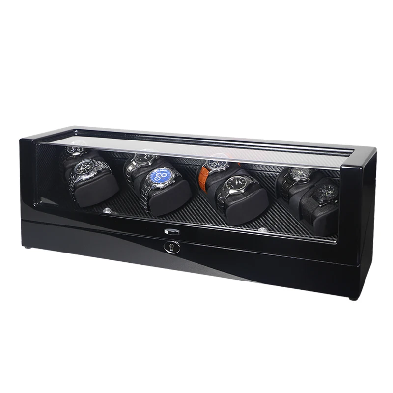 Футляр для намотки часов автоматический шейкер хранения с 4 деревянными