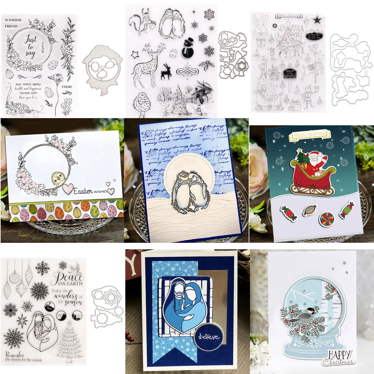 

Sunshine Friend Leaves Clear Stamps and dies Scrapbooking Paper Craft Transparent Rubber Stamp Gifts Kids Card Decor Supplies