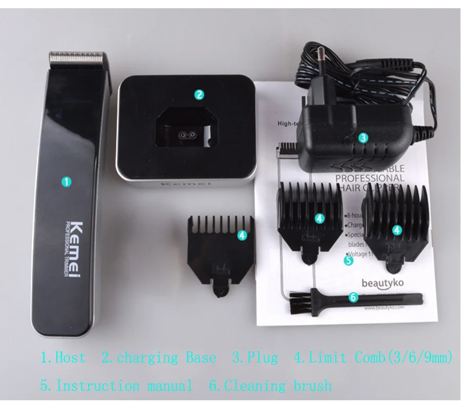 Orginal Pro Electric Clipper Hair Trimmer Beard Rechargeable Haircut Hair Cutter Men Baby Hair Cutting Machine EU/US Plug