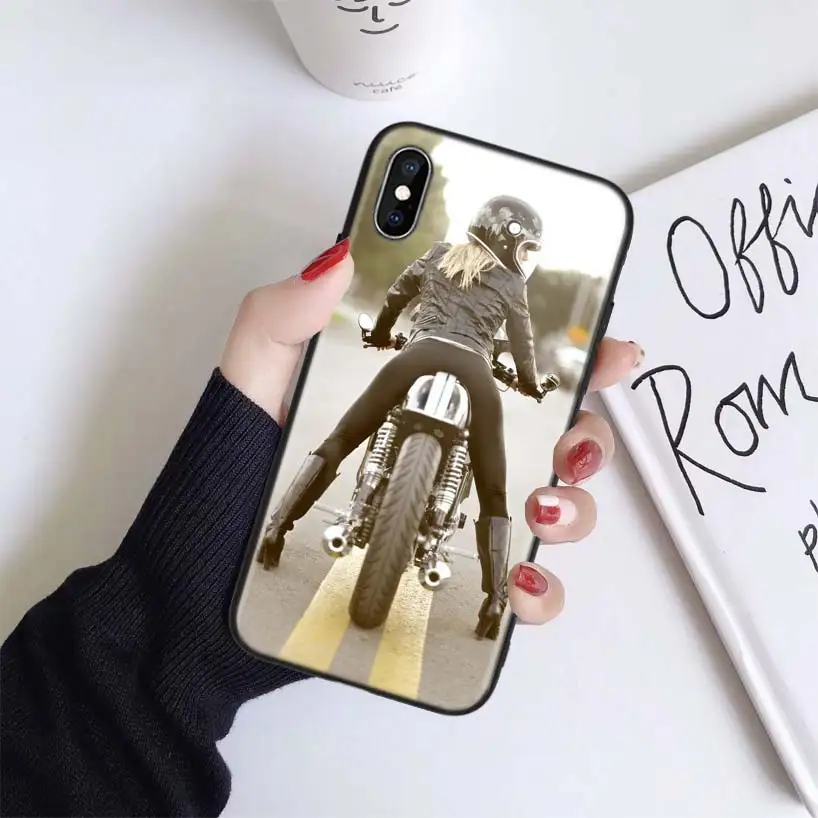 Moto cross dirtbikes чехол для Apple iphone 11 Pro XR XS Max X 7 8 6S Plus 5 5S SE Черный силиконовый чехол для телефона - Цвет: BS030-9