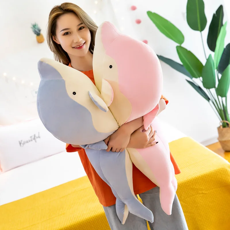 

Прекрасный Дельфин Delfin 30-90 см, плюшевые игрушки, мягкие морские животные, кукольная подушка, подушка для малышей, детей, девочек, подарки на д...