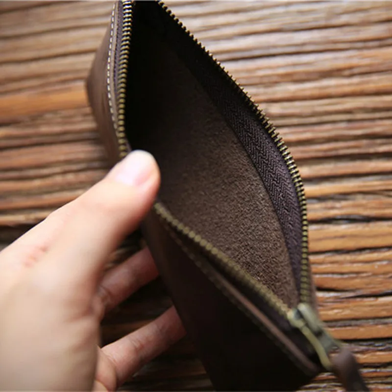 Чехол-карандаш ручной работы из натуральной кожи винтажная сумка воловьей на