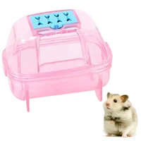 small pet bath house plastic mini detachable hamster bathroom sauna bathtub hamster rat squirrel sandbox small pet supplies