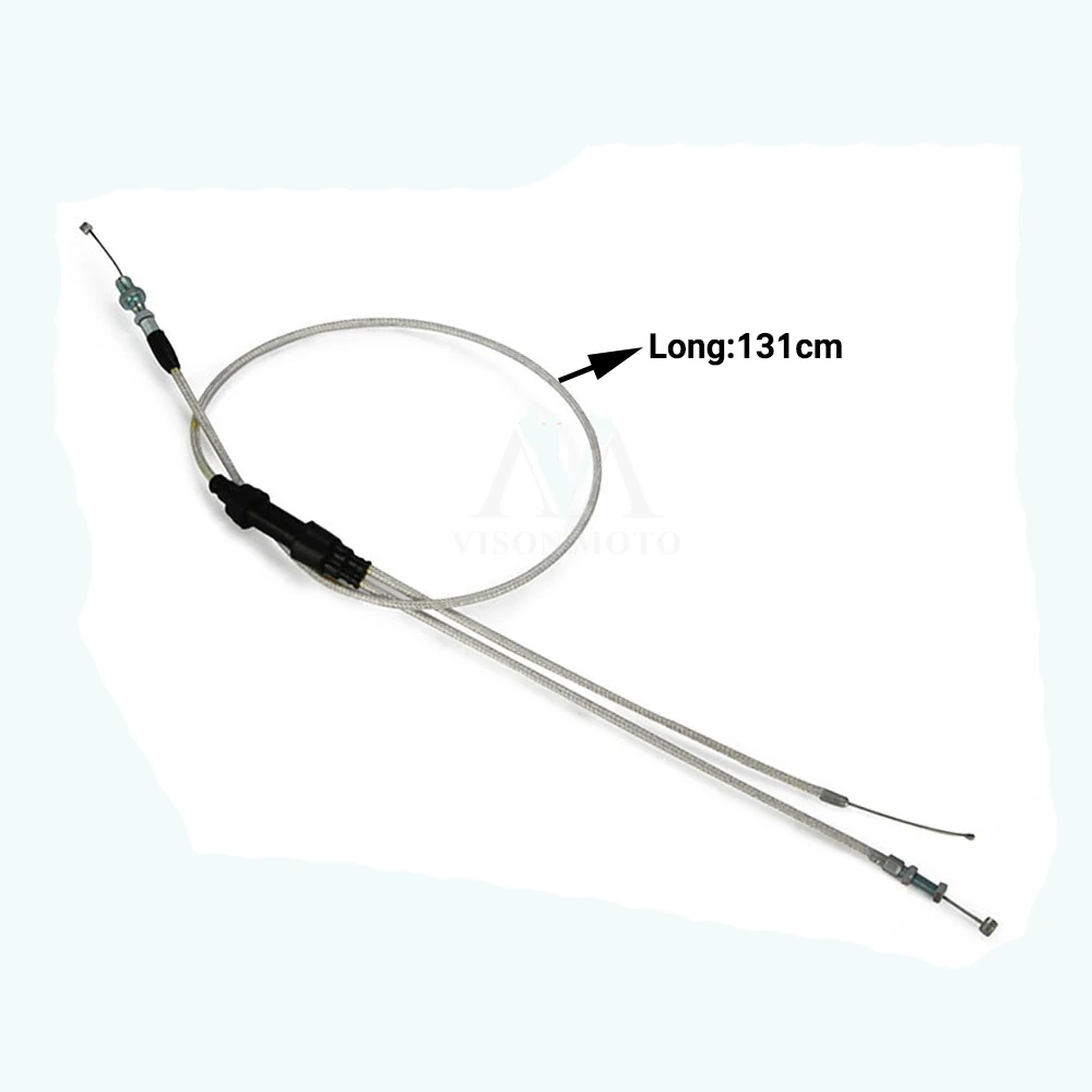 Throttle Cable PZ30 30 мм карбюратор+ Видимый Твистер+ двойной усиленный кабель+ ручки тюнинг Мощность Jet 200 250cc для Keihin ABM Irbis TTR 250 - Цвет: Throttle Cable