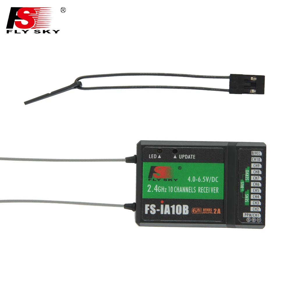 Flysky FS IA10B 2 4G 10ch приемник PPM Выход с iBus Порты и разъёмы для I4 I6 I10 I6S IT4S