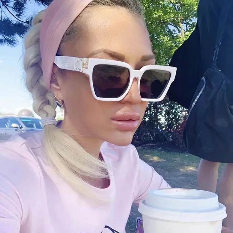 Новые модные роскошные брендовые дизайнерские негабаритные Квадратные