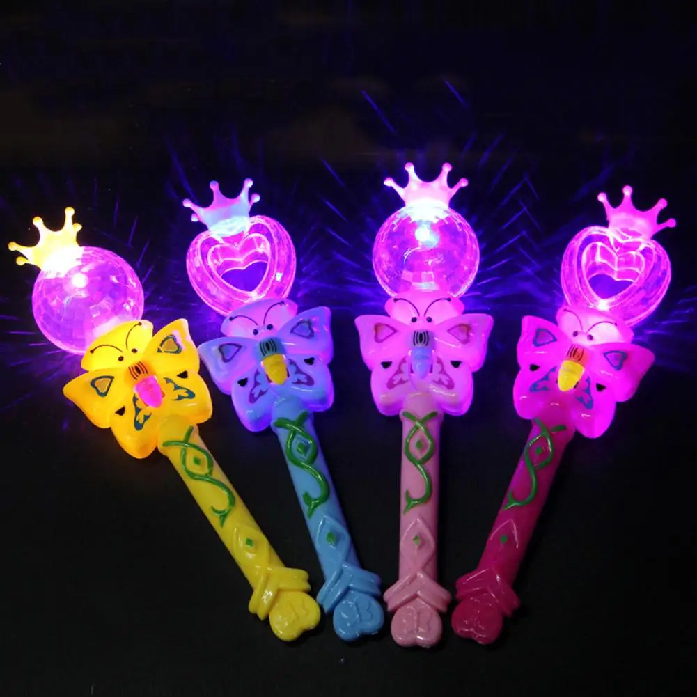 

Cartoon Butterfly LED Luminous Stick Magic Projection Wand Kids Toy Party Props