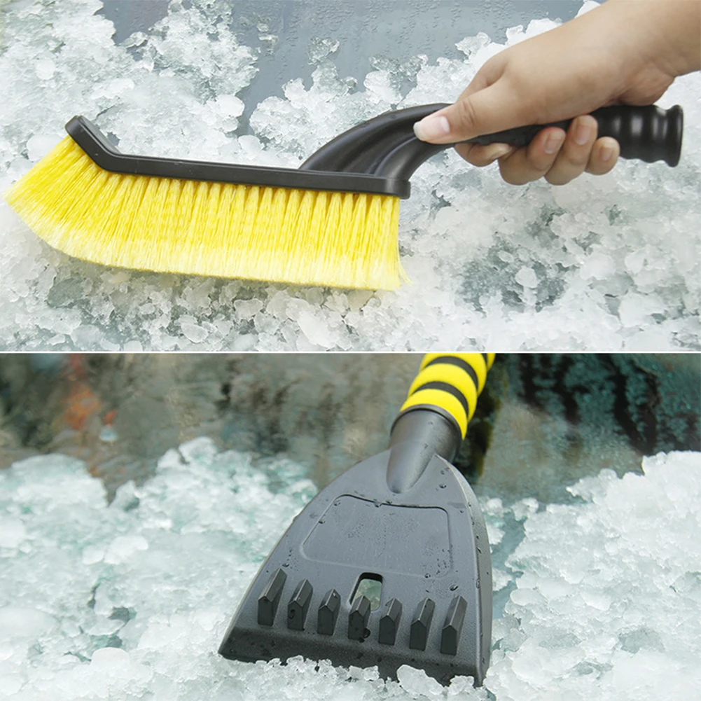

2 In 1 Car Ice Scraper Snow Shovel Detachable Snow Brush Automotive Snow Ice Removal Shovel Winter Car Cleaning Tool Accessories