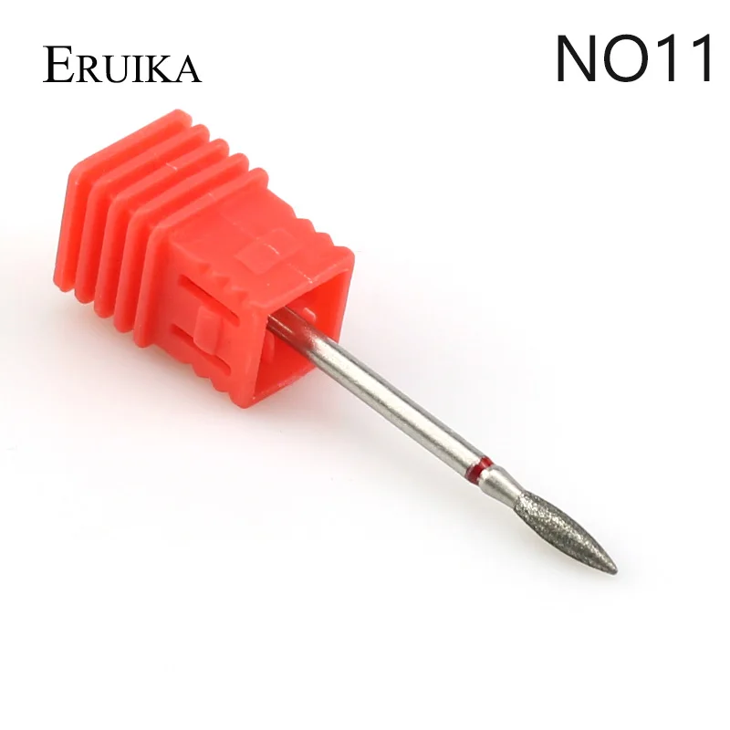 NO11 ERUIKA 29 типов алмазное вращающееся сверло для ногтей, Электрический Фрезерный резак для кутикулы, инструмент для маникюра, пилочки для ногтей - Цвет: NO11