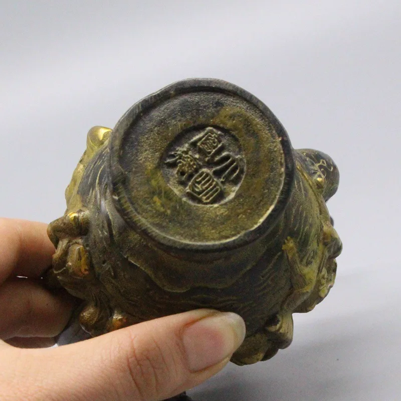 Античная коллекция бронзовые поделки античные настольные украшения чайник