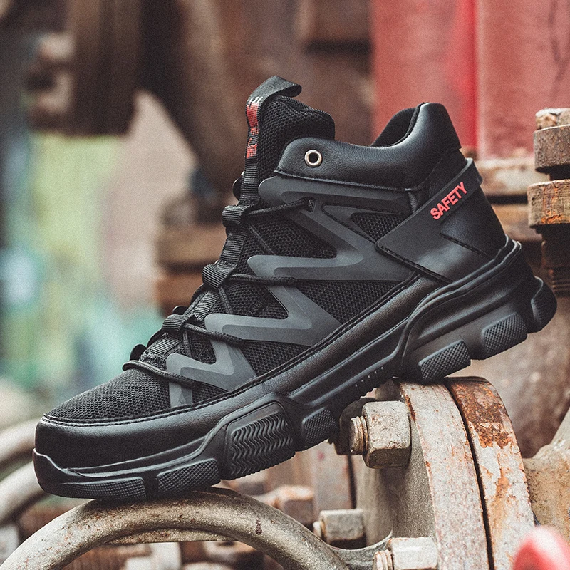 

Work Sneakers Male Shoes Adult Safety Shoes Men Steel Toe Shoes Anti-puncture Work Shoes Boots Industrial Shoes Army Boots Men