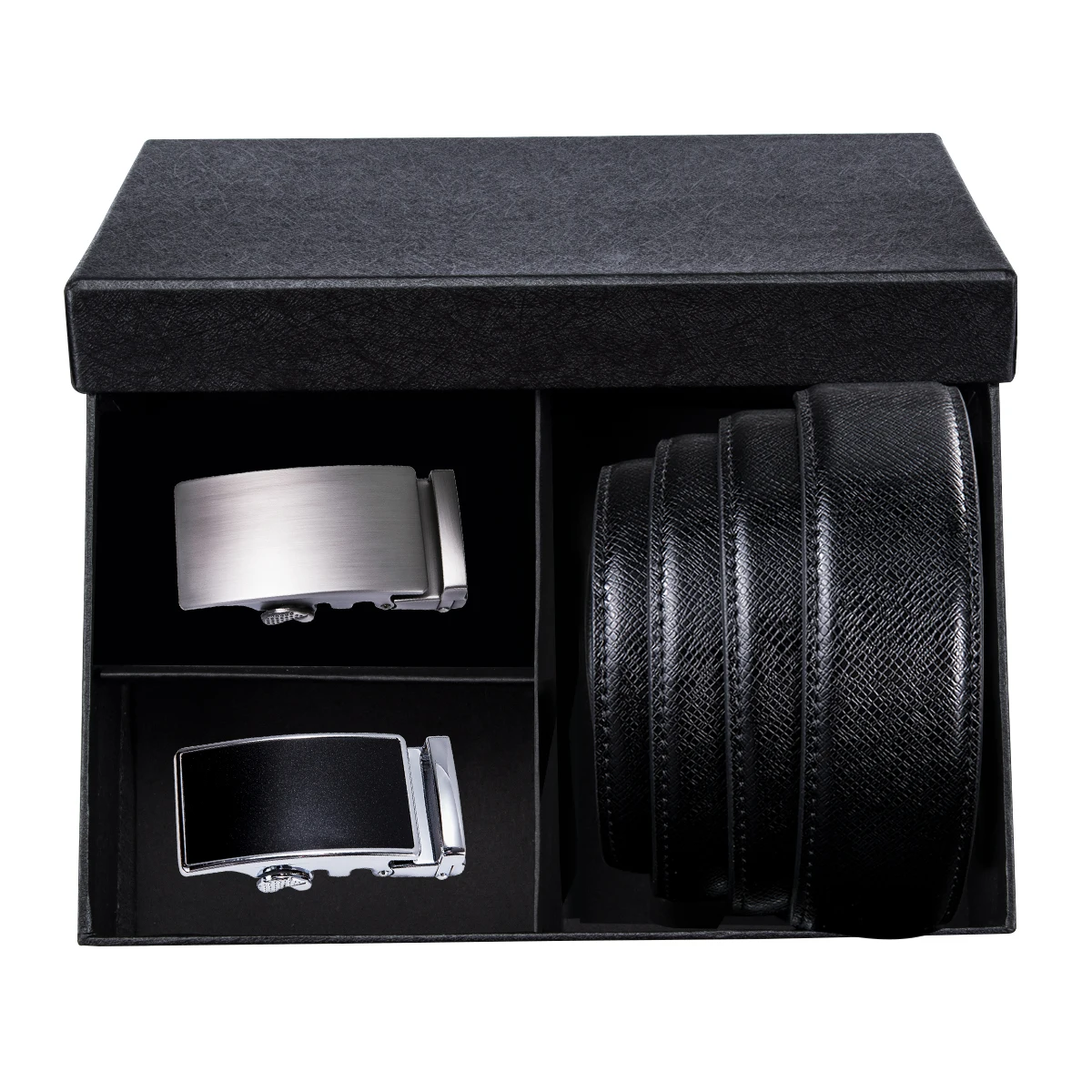 Мужской кожаный ремень без пряжки 3 5 см Широкий прочный автоматической