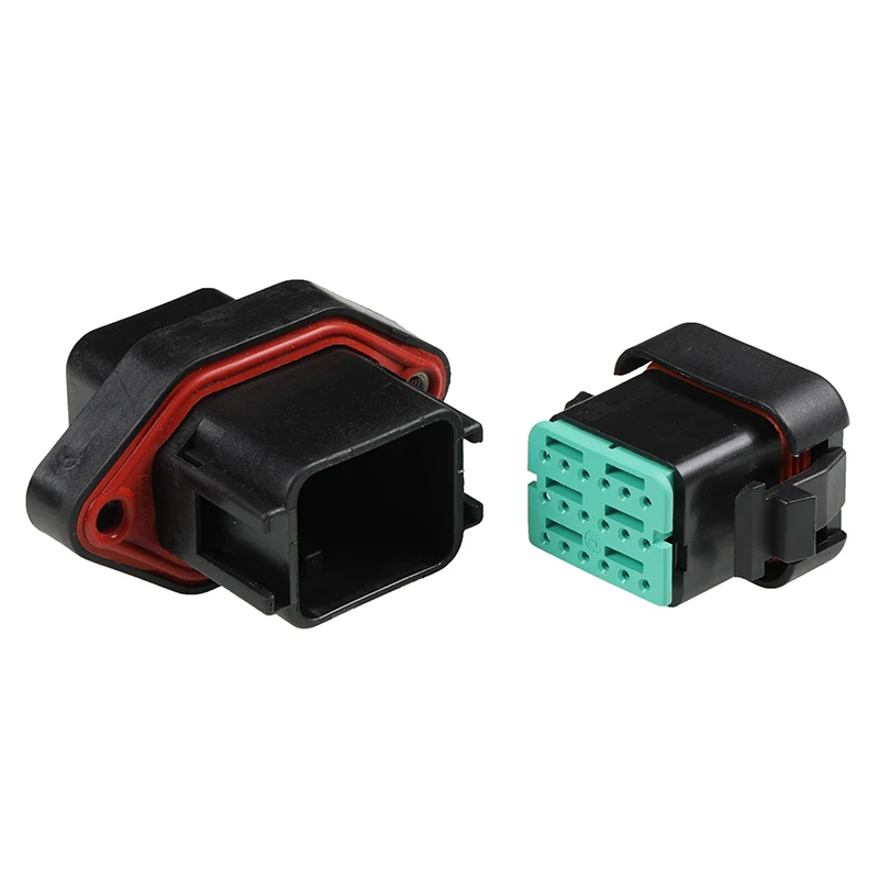 Фото 10 комплектов, 18 штырьков, Φ De Chi Male Female Black Plug DTV06 Carter Excavator CAT330/336C9, соединитель проводки инжектора двигателя №4