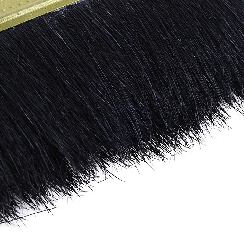 

5" Wide Red Tip Wood Handle Black Nylon Filament Oil Painting Painter Brush