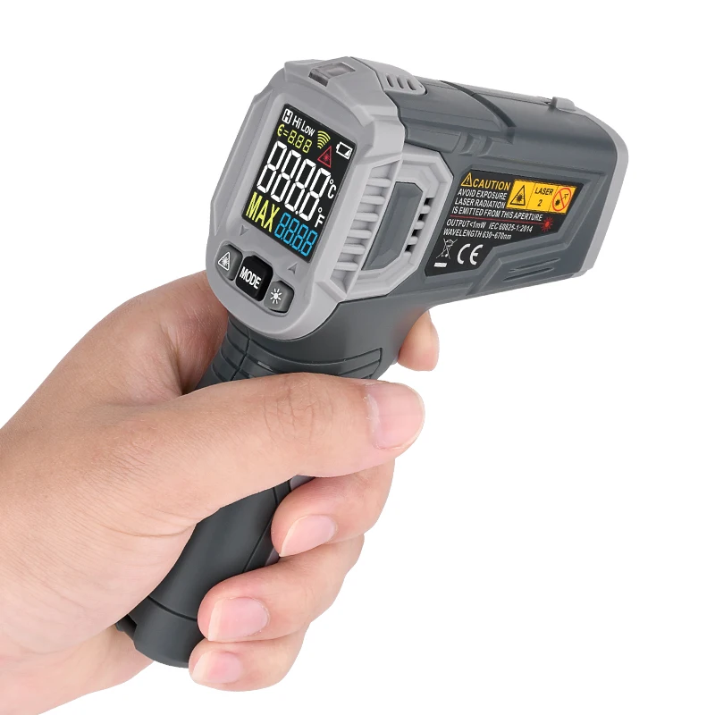 Инфракрасный термометр цифровой лазерный пистолет Бесконтактный пирометр ЖК