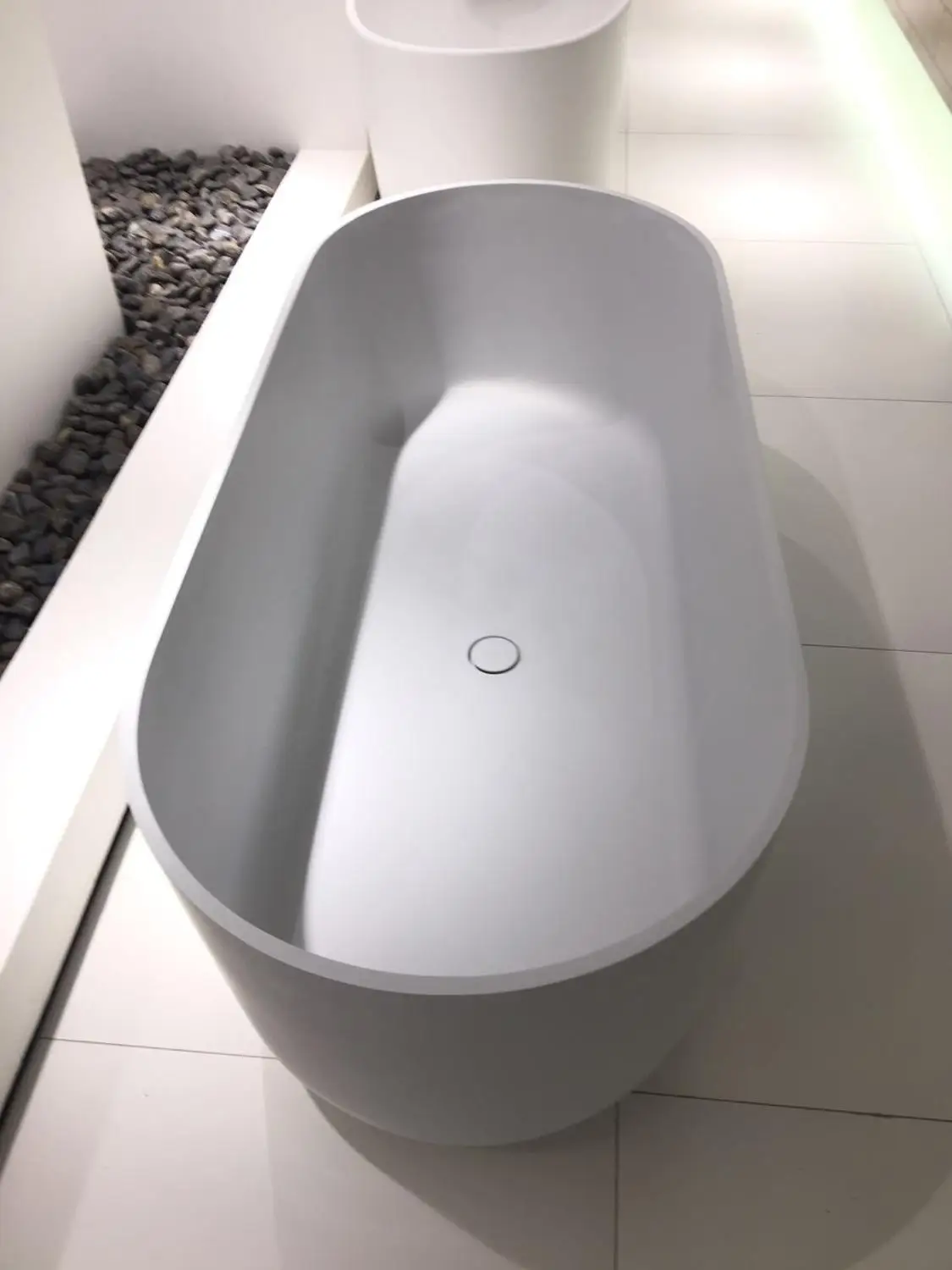 Каменная Ванна с твердой поверхностью для ванной 1700X750X550 мм керамическая