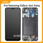 TFT для Samsung Galaxy A20 A205 A205GDS A205FDS A205GNDS SM-A205FNDS ЖК-дисплей сенсорный экран дигитайзер в сборе рамка
