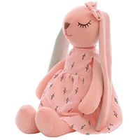 35cm cute cartoon long ears rabbit doll baby soft plush toys for children rabbit sleeping mate stuffed plush animal toys infants