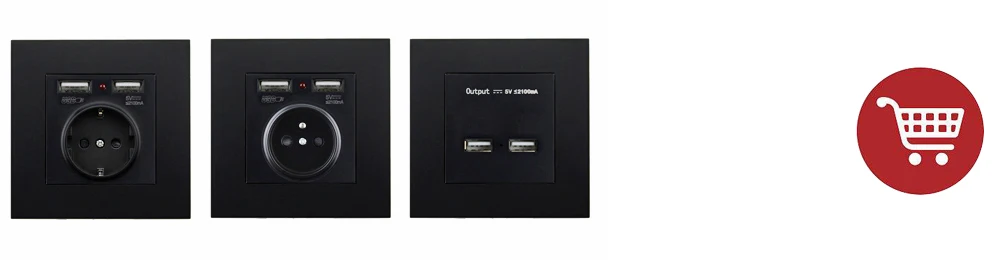 Atlectric пластиковая панель розетка ЕС FR стандартная настенная розетка Usb 86 мм* 86 мм вилка электрическая розетка Франция Enchufe