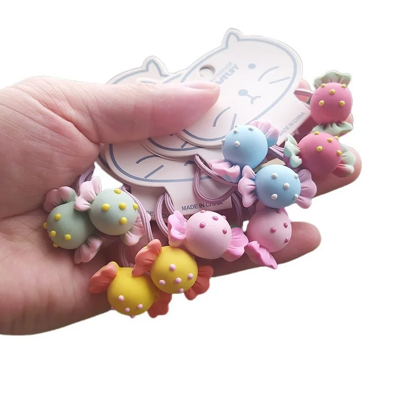 2 шт. свежие яркие головные уборы принцессы Детские милые эластичные резинки для