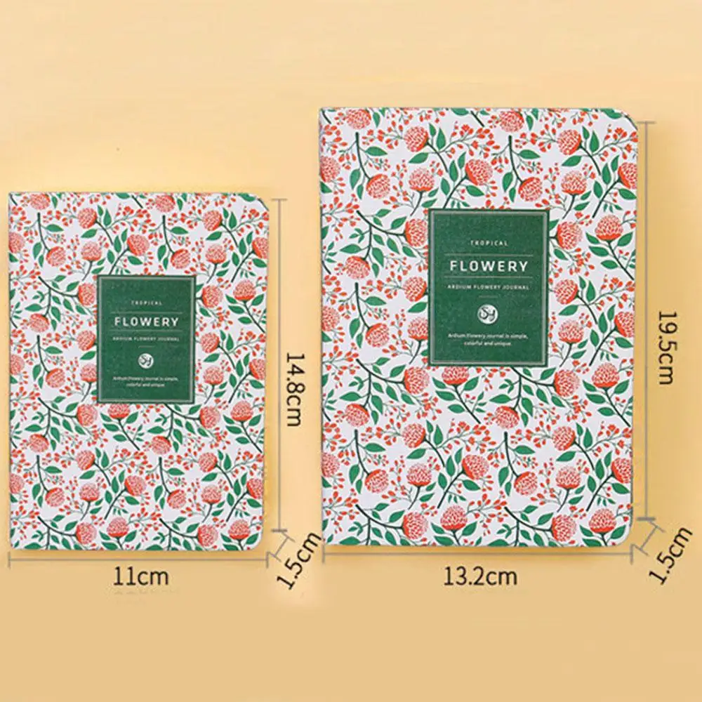 1 шт. из искусственной кожи Тетрадь цветочный записная книжка С ПЕРЕПЛЕТОМ с