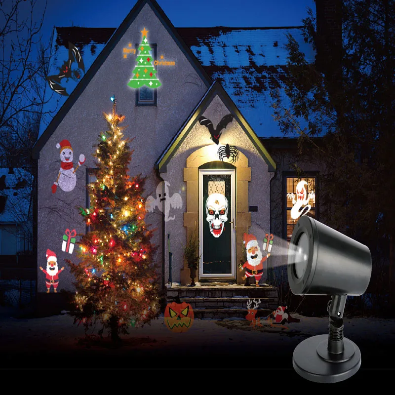 

Outdoor Garden Lawn Projector Stage Lighting Effect Laser Projector Waterproof Landscape Park Garden Christmas Decoration Light