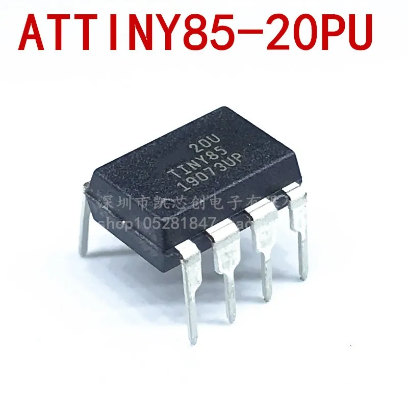 Бесплатная доставка 2 шт. ATTINY85 20PU DIP 8 DIP8 85 20 абсолютно новый