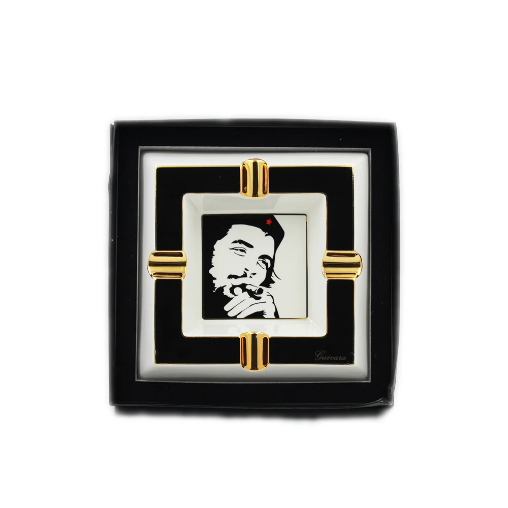 Guevara пазы сигары Пепельница 4 широкие с коробкой Мини Бытовая Роскошная