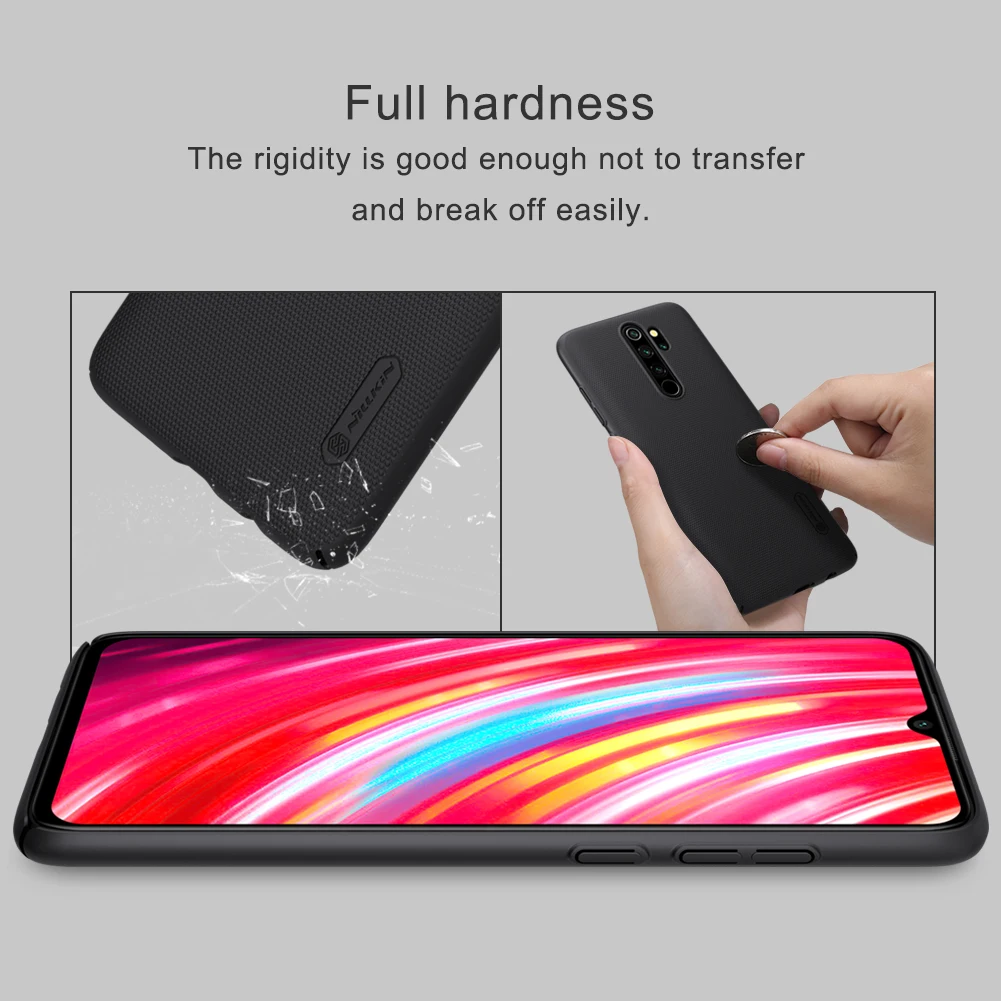 Матовый чехол Nillkin для Xiaomi Redmi Note 8 Pro суперматовый защитный ультратонкий