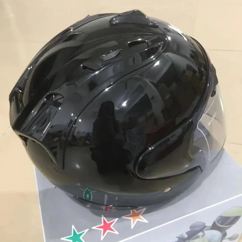 Мотоциклетный получерный шлем с одним козырьком хит продаж всесезонный для