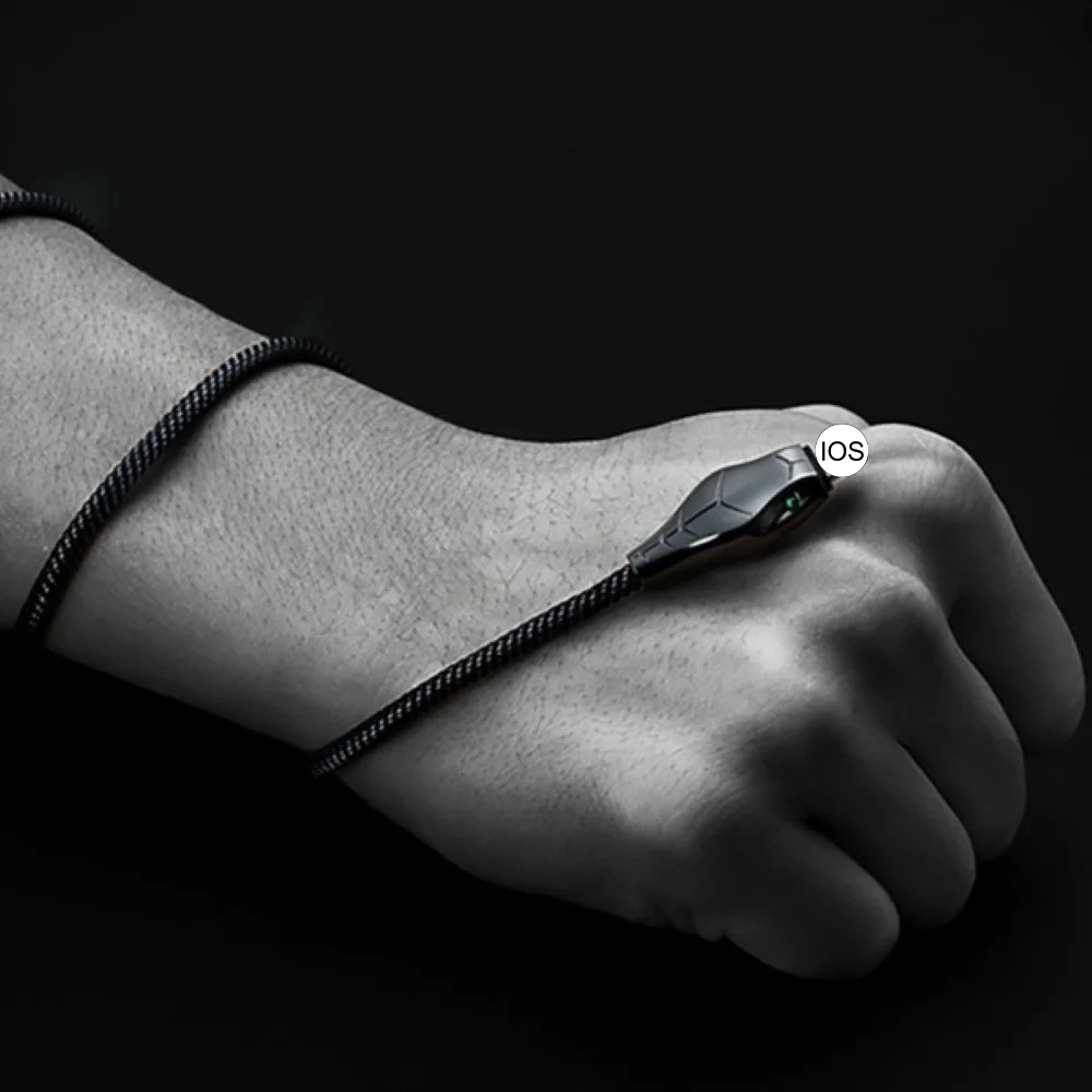 

New Black Mamba 5A Fast Charging Cable 1M Data Cord For iOS Micro Type C Charger Wire Adapter For iPhone Samsung Huawei Xiaomi