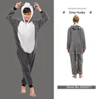 Мультяшные детские пижамы, зимняя одежда для сна, комбинезоны для мальчиков и девочек, пижамный комплект, милые кигуруми, Ститч, единорог, скелет, животные, Детская Пижама