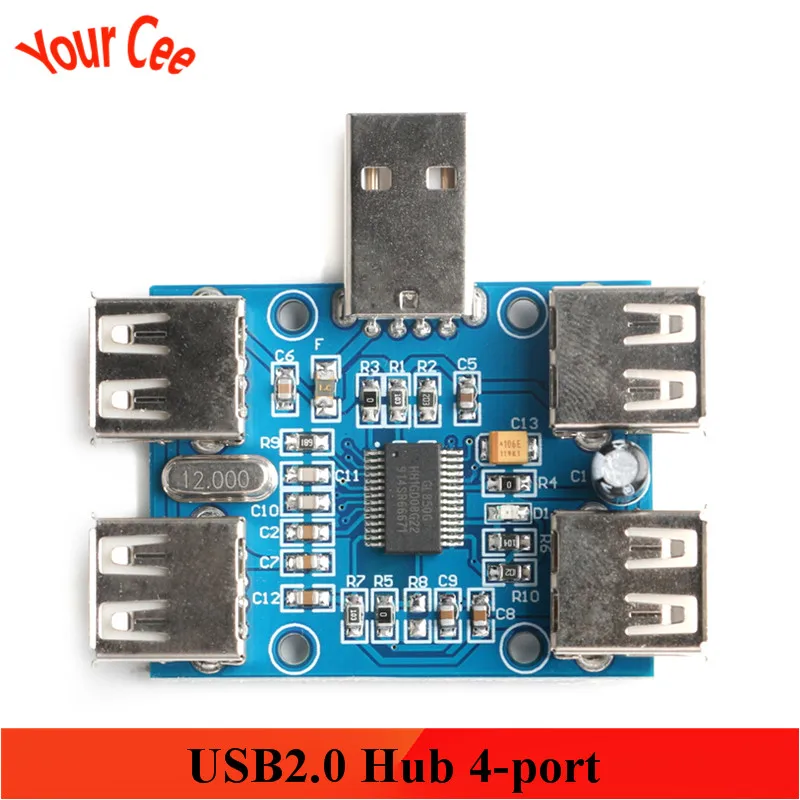 DC 5V usb-хаб USB2.0 HUB концентратор 4-муфтовый стыковочный USB плата расширения Модуль