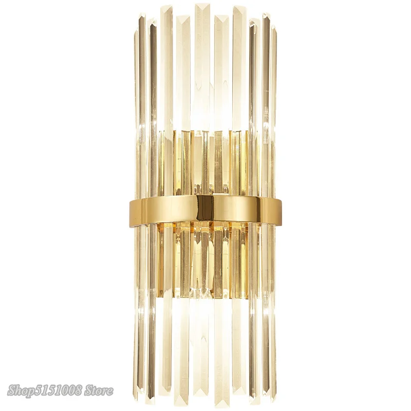 Скандинавские Роскошные хрустальные настенные светильники Современные Простые