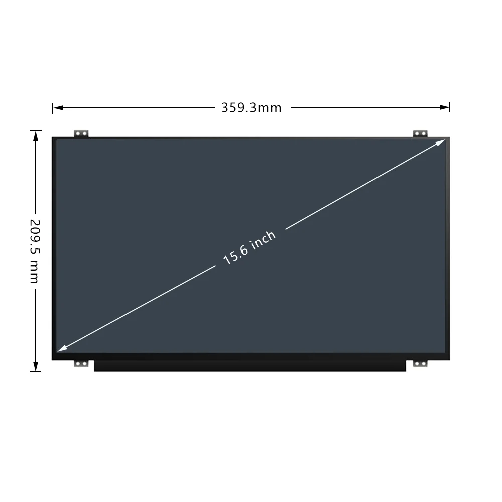 15 6 inch laptop led lcd screen for nt156fhm n41 pn 5d10k93434 matrix display fhd 1920x1080 edp 30pins panel replacement free global shipping