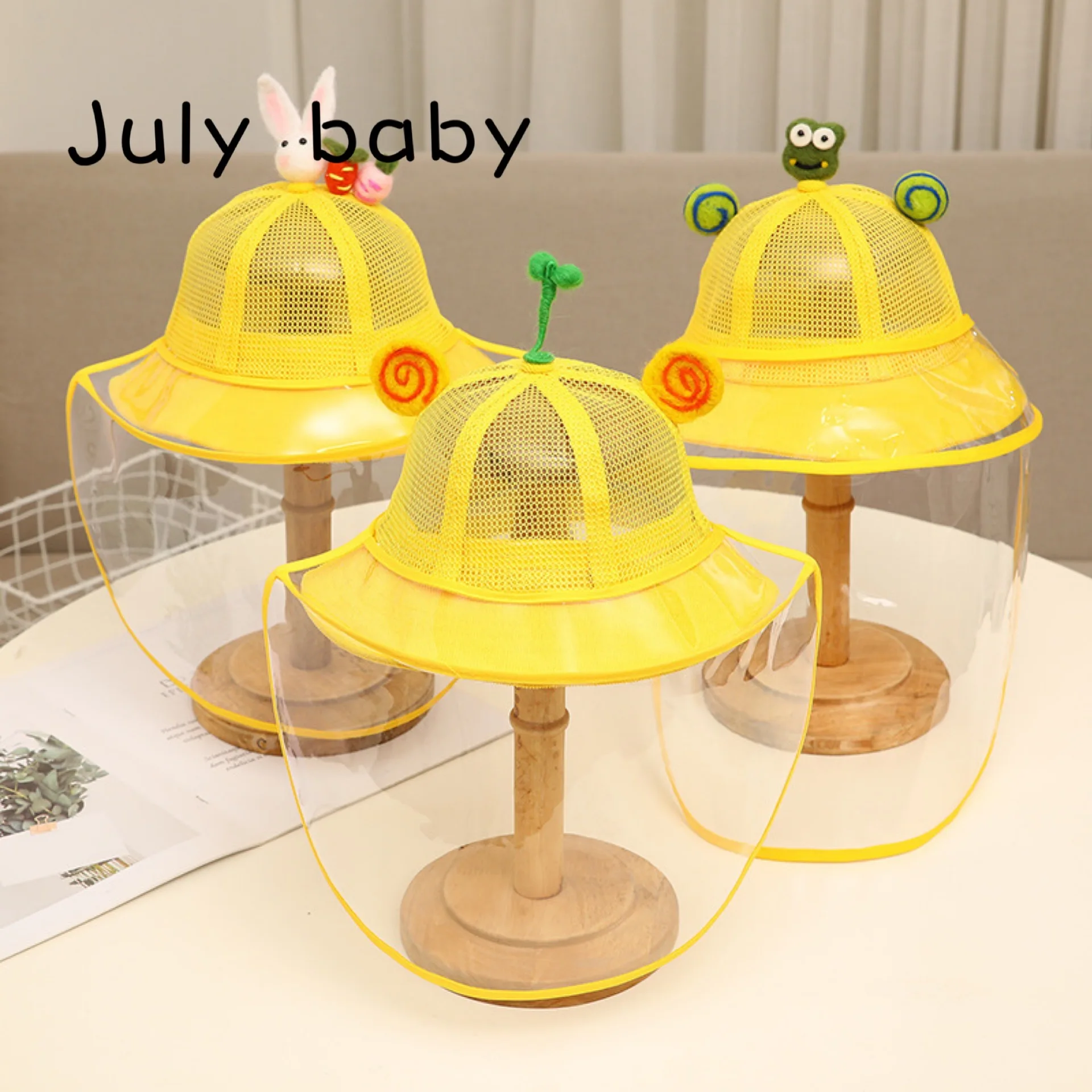 July baby child шляпа от слюны рыбацкая съемная защита перекрестной инфекции