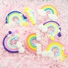 Красочные 3D Радужные облака для оформления свадебного торта