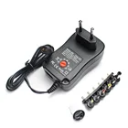 Регулируемый адаптер питания, 3 в, 6 в, 9 В, 12 В, 2A, 30 Вт, от 220 В до 3 в, 6 в, 9 В, 12 В