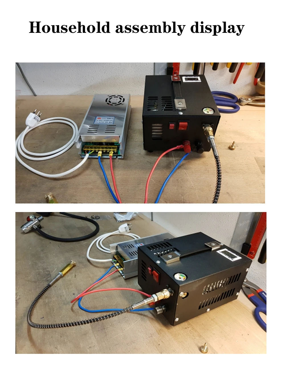 Pcp воздушный пистолет Электрический компрессор 4500psi 300bar 30mpa мини насос включая