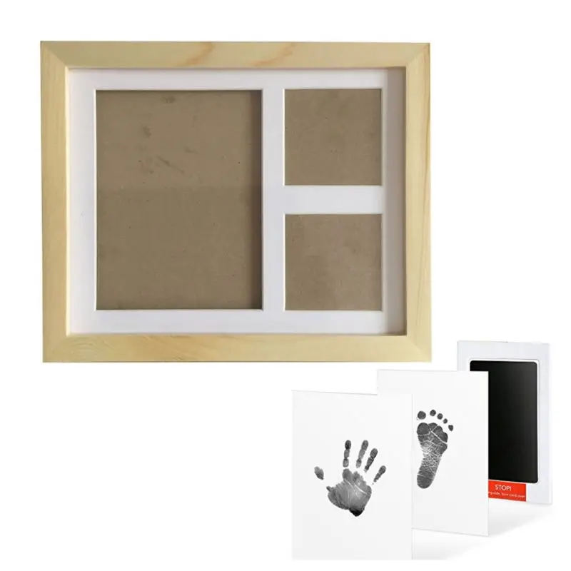 

Набор для фотографирования детей, безопасная Нетоксичная чернильная рамка с принтом рук, отличный подарок для новорожденных девочек и маль...