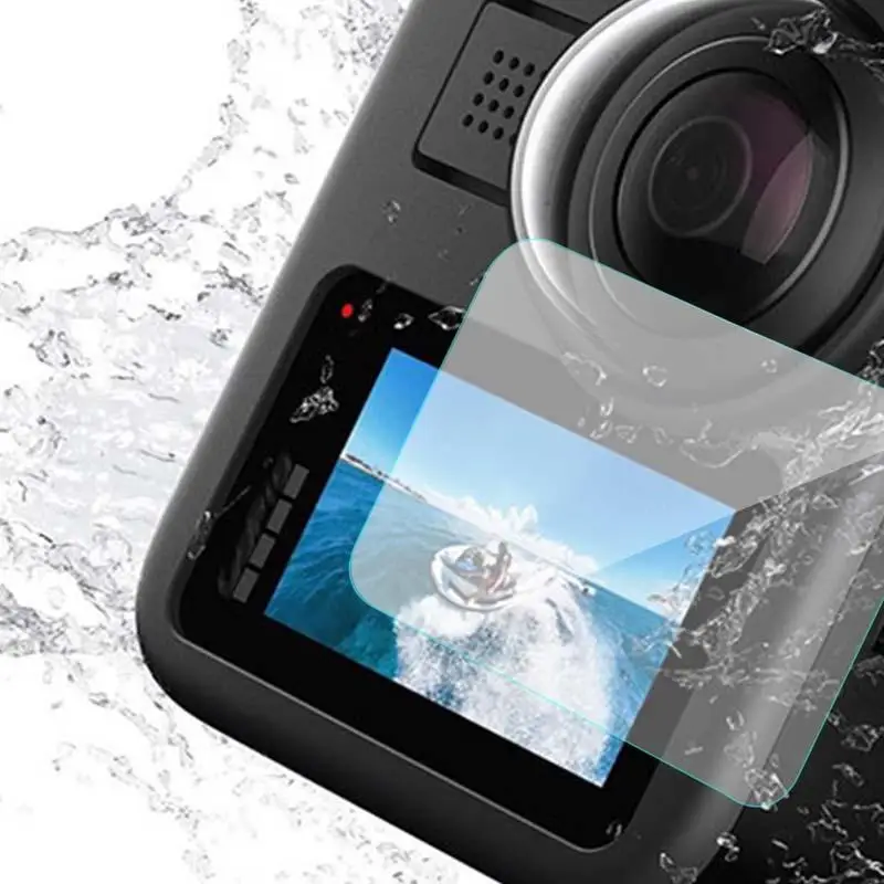 Пленка из закаленного стекла повышенной твердости 9H для Gopro Max защита от трещин и