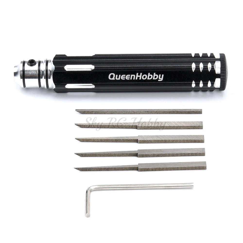 Prime Model Scriber w/ Blade Gundam, resina tallada, l&iacute;nea de trazado, afici&oacute;n, herramienta de corte, cincel + 5 herramientas de cuchilla para reparaci&oacute;n de coches/drones teledirigidos-1