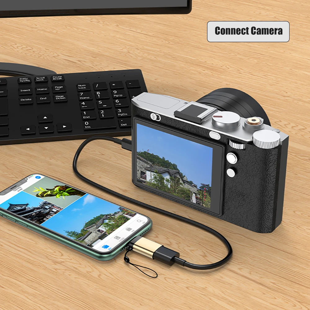 

OTG Adapter For Lightning Male To USB 3.0 Female Adapter For iPhone 11 Pro Max X XS XR 8 7 Plus iPad iOS 13 OTG Cable Converter