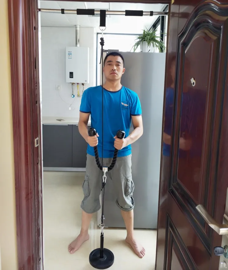 Кабельный ролик для фитнеса сделай сам бицепс трос система ручной тренировки