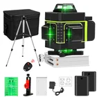 16 линий 4D лазерный уровень с лазером зеленого цвета линии SelfLeveling 360 горизонтальный и вертикальный крест супер мощный лазерный уровень с лазером зеленого цвета пучок лазерного нивелира