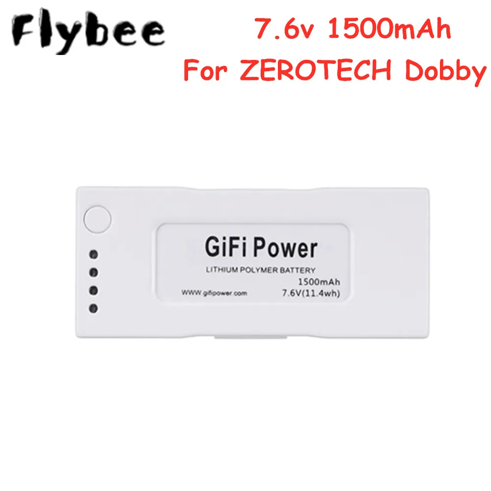

Оригинальный аккумулятор Lipo RC для ZEROTECH Dobby Drone, 7,6 В, 1500 мАч, аккумулятор LiPo для ZEROTECH Dobby, батарея для дрона, 1 шт.